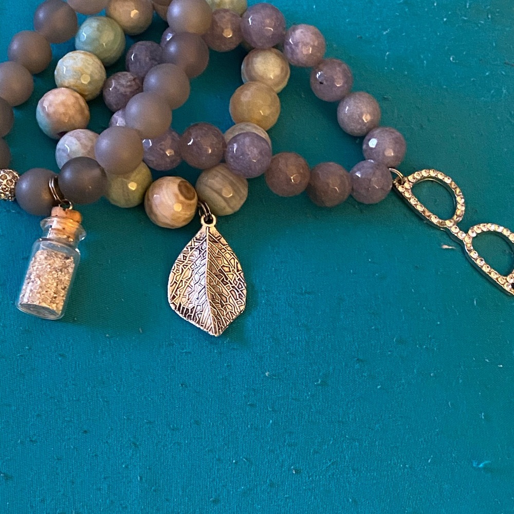 Handmade bracelet with charms